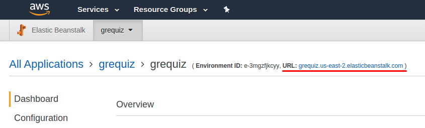 AWS Elastic Beanstalk Endpoint